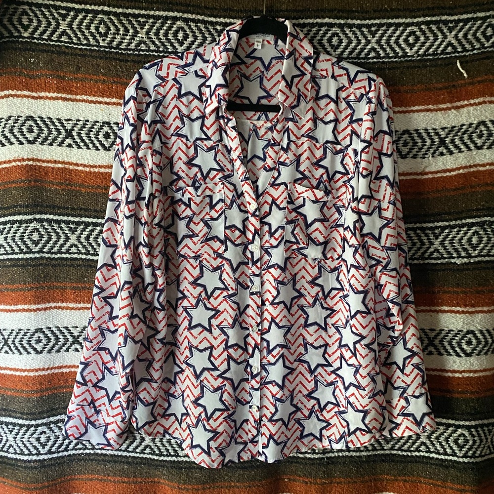 Express Portofino star blouse slim fit